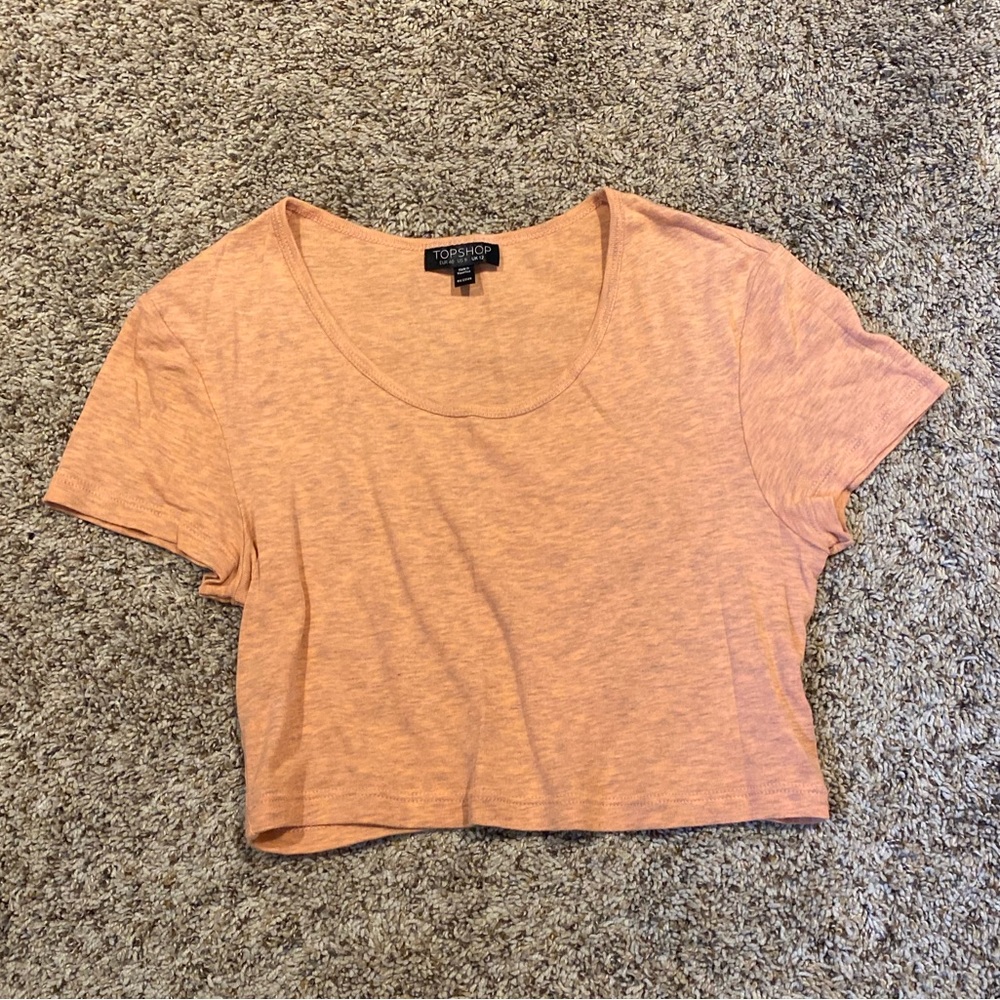 Peach Crop Top